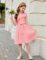 Arshiner Girls Dress One Shoulder Formal Ruffle Trim Birthday Party Dresses with Belted Pockets for 5-12 Years