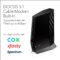 NETGEAR Nighthawk Cable Modem with Built-in WiFi 6 Router (CAX80) – Compatible All Major Providers incl. Xfinity, Spectrum, Cox | Plans Up to 6Gbps AX6000 speed DOCSIS 3.1, Black