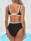 Saodimallsu Womens One Piece Swimsuits High Neck Sexy Cut Out Color Block Low Back Tummy Control Bathing Suit