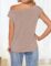 ZESICA Women’s Summer Off The Shoulder Knit Tops 2025 Casual Short Sleeve Oversized Shirt