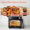 COSORI Smart 11-in-1 Air Fryer Toaster Oven Combo, Airfryer Convection Oven Countertop, Bake, Roast, Reheat, Broil, Dehydrate, 94 Recipes & 3 Accessories, 26QT, Black, Stainless Steel