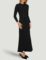 ZESICA Women’s Long Sleeve Sweater Dress Fall Crewneck Ribbed Knit Pleated A-Line Maxi Wedding Guest Dresses