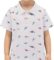 Fashion Boys Turndown Collar Dino Printed Polo Shirt