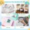 Sticker Printer M02X, Print Pod with 3 Colors Paper, Mini Printer Sticker for Phone, Inkless Maker Machine for Learning, Note, Photos, Journal