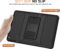 MoKo Case Fit 2018/2017 iPad 9.7 6th/5th Generation – [Heavy Duty] Shockproof Full Body Rugged Hybrid Cover with Built-in Screen Protector Compatible with Apple iPad 9.7 Inch 2018/2017, Black