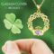 Dreamboat Sterling Silver Claddagh Necklace for Women Celtic Knot Irish Necklace Clover Shamrock Necklaces Birthstone Necklace Luck ST Patricks Day Jewelry Gift for Mom