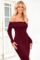 PRETTYGARDEN Women’s Winter Sweater Dress Long Sleeve Off Shoulder Slit Maxi Bodycon Cocktail Party Dresses