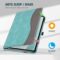Fintie Case for Samsung Galaxy Tab S10 FE/ S9 FE 5G 10.9 Inch/Tab S9 11 Inch, Multi-Angle Viewing Protective Cover with Pocket, Auto Sleep/Wake, Turquoise