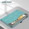 Fintie Case for Samsung Galaxy Tab S10 FE/ S9 FE 5G 10.9 Inch/Tab S9 11 Inch, Multi-Angle Viewing Protective Cover with Pocket, Auto Sleep/Wake, Turquoise