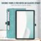 Fintie Case for Samsung Galaxy Tab S10 FE/ S9 FE 5G 10.9 Inch/Tab S9 11 Inch, Multi-Angle Viewing Protective Cover with Pocket, Auto Sleep/Wake, Turquoise