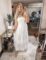 ZESICA Women’s 2025 Summer Bohemian Strapless Off Shoulder Lace Trim Backless Flowy A Line Beach Long Maxi Dress