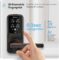 Lockly Secure Plus Bluetooth Smart Door Lock, Keyless Entry with PIN Genie® Digital Keypad, 3D Biometric Fingerprint Sensor Front Door Lock with Handle, Voice Control & Auto Lock – Latch Edition