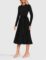 ZESICA Women’s Fall Long Sleeve Midi Dress Casual Crewneck Knit Belted Pleated A Line Flowy Party Dresses