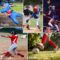 2 Pairs Baseball Soccer Softball Socks for Youth Adult Over-the-Calf Knee High Socks for Boy Girl