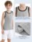 Poroka 5 Pack Boys’ Tank Undershirt Sleeveless Tank Tops Assorted Colors Round Neck Cotton Tank Tops