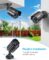 ZOSI 1080P HD TVI Security Camera for Home Office Surveillance CCTV System Bullet BNC Camera with Night Vision Black