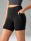 Colorfulkoala Dreamlux No Front Seam High Waist Biker Shorts with Pockets for Women 6″ Inseam Tummy Control Yoga Short