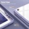 Fintie Hybrid Slim Case for iPad 9th / 8th / 7th Generation (2021/2020 / 2019) 10.2 Inch – [Built-in Pencil Holder] Shockproof Cover with Clear Transparent Back Shell, Lilac Purple