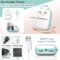 Mini Printer Portable, Inkless Sticker printer with 8 Rolls Paper, Bluetooth Wireless mini thermal printer Compatible with iOS + Android for Journal, Memo, Photo, Print Pod Gifts for Girls Kids