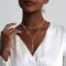 Luxval Lariat Silver Necklace for Women, Dainty Long Necklace Silver Y-Shaped Pendant Necklaces Trendy Beaded Chain Drop Necklaces Jewelry for Women Gifts