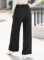 EVALESS Women’s Wide Leg Pants High Waisted Business Work Casual Trousers 2025 Summer Comfy Palazzo Pants with Pockets