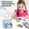 Mini Blue-Tooth Printer, Wireless Sticker Printer with 10 Rolls Paper for iPhone/Android