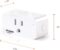 SYLVANIA Wifi Smart Plug, Voice Control, Compatible with Alexa and Google Home, Timer, On/Off, White – 4 Pack (75703)