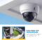 Amcrest UltraHD 4K (8MP) Outdoor Security PoE IP Camera, 3840×2160, 98ft NightVision, 2.8mm Lens, IP67 Weatherproof, IK10 Vandal Resistant Dome, MicroSD Recording, White (IP8M-2493EW-AI-V3)