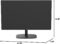 AOC 24B2H2 24” Frameless IPS Monitor, FHD 1920×1080, 100Hz, 106% sRGB, for Home and Office, HDMI x2, Low Blue Mode, VESA Compatible, Black