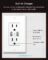 Lumary Smart Outlet with USB, Standard Electrical Outlets in Wall Work with Alexa Google Home 15 Amp ETL FCC, 2.4G WiFi Home Office, 4 Pack