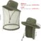 BASSDASH UPF 50+ Mosquito Net Hat with Stowable Neck Flap for Men Women Outdoor Fishing Hiking Camping Gardening FH17