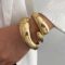 Gold Bangle Bracelets for Women Teens Trendy Chunky Adjustable Twist Cuff Bracelet Jewelry Gifts