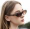 MASDUN Oval Sunglasses for Women Men Fashion Small Oval Sun glasses 90s Vintage Shades (3 Pack)