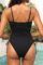 Tummy Control One Piece Swimsuit – Strapless Bandeau Bathing Suits for Women 2025 Cheeky High Cut Swimwear