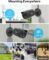 ZOSI 3K Lite Security Camera System Indoor Outdoor,AI Human/Vehicle Detection,Night Vision,Remote Access,4pcs 1080P 1920TVL Weatherproof Surveillance Cameras,H.265+ 8CH CCTV DVR(NO HDD)
