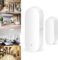 Smart Door Window Sensor,Door Open Closed Alarm Detectors Compatible Home and Tuya Voice Control,Real Time SMS Notification