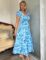 GRACE KARIN 2025 Women’s Summer Floral Print Dress Sleeveless Casual Flowy Sundress A Line Ruffle Wedding Guest Outfit