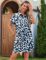 HOTOUCH Womens Summer Shirt Dress Short Sleeve Floral Shift Dresses Casual Loose Flowy Beach Sundress with Pockets