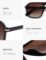 SOJOS Retro Aviator Polarized Sunglasses for Men Women Trendy Vintage Square Pilot Mens Shades SJ2370