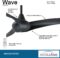 MINKA-AIRE F843-CL Wave 52 Inch 3 Blade Ceiling Fan in Coal Finish