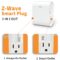 Z-Wave Outlet Plug-in Socket, Smart Plug, 1 On/Off Outlet & 1 Alway On Outlet, Z Wave Hub Required, Built-in Repeater, Works with SmartThings, Wink, Alexa, Google Assistant