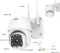 Outdoor PTZ WiFi IP Security Camera 1080P Home Surveillance Camera Pan/Tilt Two-Way Audio Motion Detection Color Night Vision Auto Tracking CamHiPro APP AT-200DW