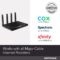 NETGEAR Nighthawk Cable Modem WiFi Router Combo (C7800) – Compatible with Cable Providers Including Xfinity by Comcast, Cox, Spectrum | Cable Plans Up to 1 Gigabit | AC3200 WiFi Speed | DOCSIS 3.1