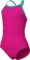 ARENA Feel Girls’ Youth Light Drop Back Solid Swimsuit Waterfeel Fabric Comfortable One Piece Suit Pool or Beach