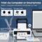 Jiose Shipping Label Printer – 4×6 Desktop Thermal Label Printer for Small Business – Compatible with MacOS Windows