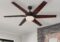 Westinghouse 74002B00 Transitional Cayuga, Smart WiFi Ceiling Fan Compatible with Amazon Alexa and Google Home with LED Light, Remote Control, 60 Inch, Black-Bronze Finish, Frosted Opal Glass