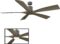 Modern Forms FR-W1811-70-GH/WG Aviator Indoor or Outdoor Smart Home Ceiling Fan with Wall Control, 70in Blade Span, Graphi…