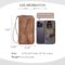 CLUCI Wallet Women Large Capacity Wristlet Purse for Women Long Ladies Wallet RFID Blocking Multi Credit Card Holder