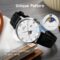 marvin Luxury Watches for Men Swiss Mens Watch Casual Men’s Wrist Watches with Silicone and Leather Strap,Stainless Steel Case,Quartz Movement,50M Waterproof