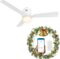 SMAAIR 52 Inch Smart Ceiling Fan with Lights and 10-speed DC Motor, Works with Remote Control/Alexa/Google Home/Siri, Dimmable LED Light (52 Inch, Creamy White)